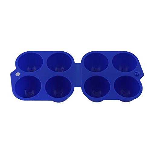 fghfhfgjdf 4 Grids Egg Holder Box Kitchen Storage Box Portable Egg Container Fresh Egg Carrier Case for Hiking Outdoor Camping(Blue)