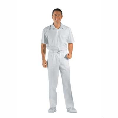 Leiber Bundfaltenhose weiss
