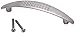 Produktbild Bulk Hardware BH01031 96 mm Gewarzter Griff"D"-Stil, Mattnickel (Packung à 20) Weiß Stück