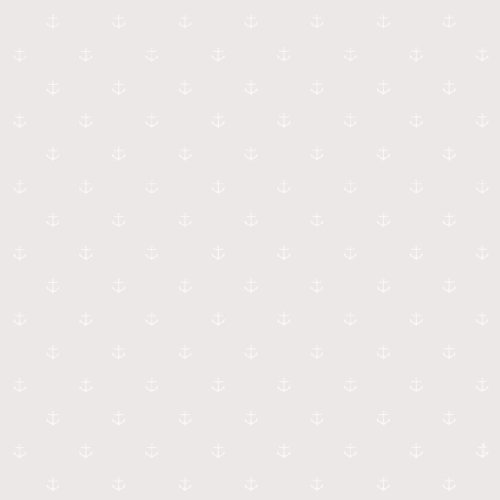 Marstrand 2972 Vlies-Tapete maritim kleine Anker 1,5cm weiß auf grau - 3