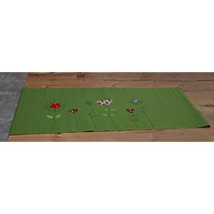 Tischläufer Frühlingsblumen Grün oder Violett| Tischdecke, Tischschmuck