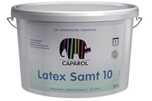 INNENFARBEN Caparol Latex-Samt 10 Wandfarbe seidenmatt weiß 12,5 L