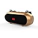 Produktbild JINRU Wireless Bluetooth Portable Lautsprecher Mit HD Sound Und Bass, Wasserdicht, Anti-Fallen, Staubdicht, Freisprechen, Geschenk Schultergurt (Schwarz),Gold