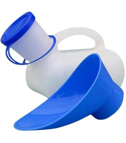 Orinatoio Portatile Unisex Da 1L Per Viaggi E Campeggio | Contenitore Urine Con Coperchio A Imbuto, Antiperdite