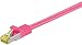 Produktbild Patchkabel S/FTP, m. CAT 7 Rohkabel, Magenta, 15m, LSZH, RJ45 (CAT 6A) Stecker