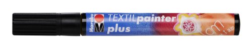Marabu Textil Painter PLUS, rund, schwarz/011803073 3 mm schwarz rund
