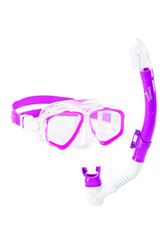 SpeedoAdventure Mask/Snorkel Set, Pink Frost, One Size