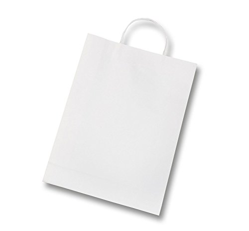Folia 22400 – Papiertüten Kraftpapier, 24 x 12 x 31 cm, 20 Stück, weiß - 3