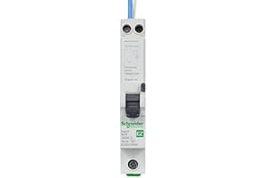 Schneider Electric Easy9 - RCBO Residual Circuit Breaker with Overcurrent Protection, 1 Pole, 32A, 30mA, Type A, B Curve, EZ9D16832