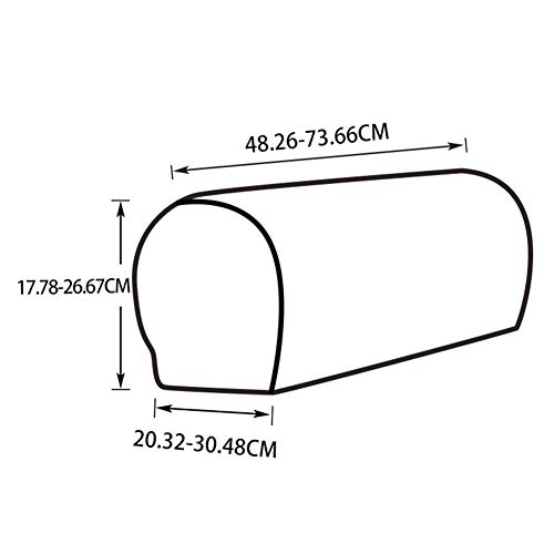 Cleme Sofa-Armlehnenbezug, 2 Stück, Couch-Zubehör, Schonbezug
