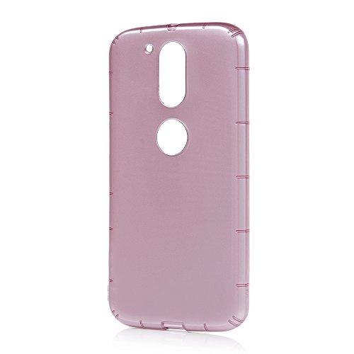 Lenovo Moto G4 /G4 Plus Silikon Case Lenovo Moto G4 Plus Handyhülle YOKIRIN Premium Relief Flexible TPU Silikon Case Schutzhülle Weich Cover Handytasche Etui Handycase Slim Fit Rutschfest Kratzfest Silikonhülle Rose Gold - 3