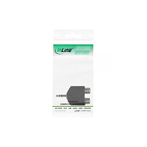 InLine Audio Adapter, 3,5mm Klinke Stecker an 2x Cinch Buchse, Stereo - 3