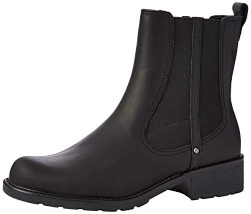 Clarks Damen Orinoco Club Kurzschaft Stiefel, Schwarz (Black Leather), 41 EU