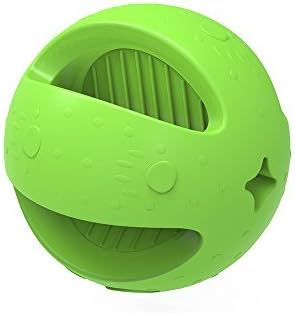Indestructible Dog Ball Rubber Erratic and Easy Grip For Small Puppies - Colors Vary