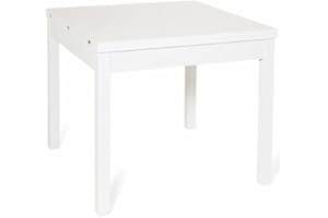 WEBMARKETPOINT Tavolo pranzo Bianco Frassinato apribile libro in legno nobilitato cm 90x90-180