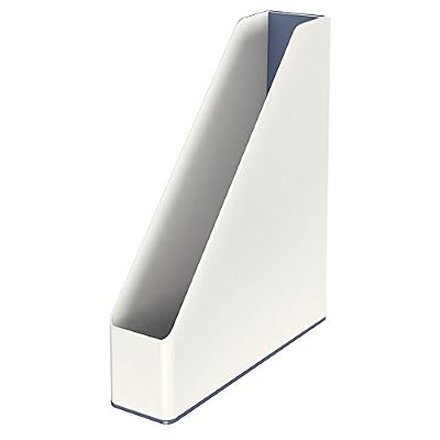 Leitz Porte-revues, Format A4, Blanc/Gris Métallisé, WOW, 53621001