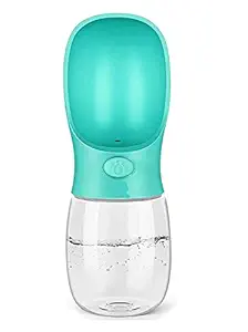 Alboss Dog Water Bottle, Leak Proof Portable Puppy Water Dispenser Drinking Feeder Pet Care Cup for Outdoor Walking, Hiking, Travel( 350ml, Multicolor)