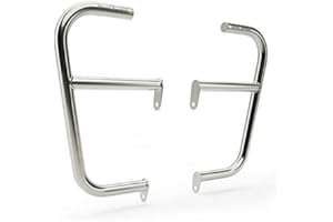 AEspares Compatible avec Royal Enfield Interceptor 650 cc Grand protège-moteur en acier inoxydable