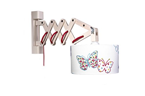 Preisvergleich Produktbild Waldi Leuchten Wandleuchte Schere Schmetterling mit Schalter WAL-82610.0