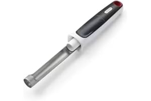 COLE & MASON Zyliss E910030 Descorazonador de Manzanas, Plástico/Acero Inoxidable, Blanco/Gris, Eliminación Fácil del Corazón de la Fruta, Apto Para Lavavajillas