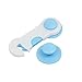 5pcs Cupboard Door Baby Safety Protection Locks Self Adhesive - Blue