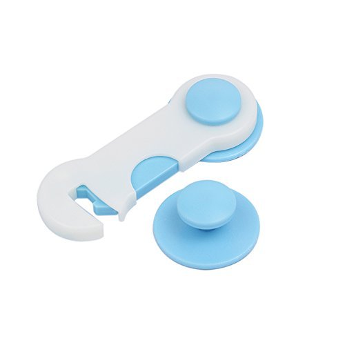 5pcs Cupboard Door Baby Safety Protection Locks Self Adhesive - Blue