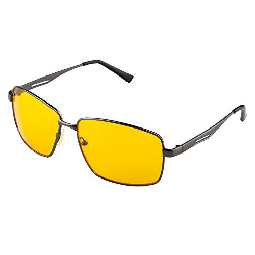 TRIXES Brille mit UV-Schutz und Antireflexbeschichtung für Tag und Nacht für mehr Sicherheit beim Fahren und mehr Komfort - 3