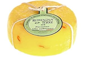 ROMAGNA TERRE Pecorino allo zafferano Schafmilchkäse mit Safran 30-60 Tage gereift