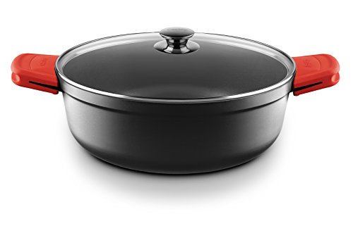 Castey Cacerola Aluminio Fundido, Cristal, 28 cm