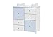 LORELLI CABINET COLOUR WHITE/BLUE furniture look for matching kids bed wardrobe