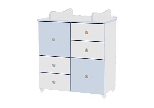 LORELLI CABINET COLOUR WHITE/BLUE furniture look for matching kids bed wardrobe