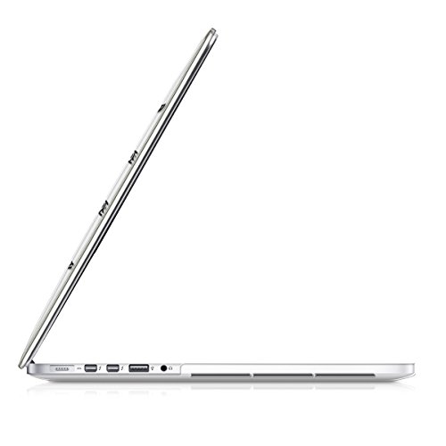 kwmobile Crystal Hülle für Apple MacBook Pro Retina 15″ (ab Anfang 2013) Hard Case – dünne durchsichtige transparente Schutzhülle Cover Tasche Indische Sonne Design Schwarz Transparent - 5
