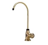 Einhebel Messing Spüle Edelstahl 360° Drehbar Wasserhahn Kupfer Einzigen Kalten Wasserhahn Wasserfilter Wasserhahn