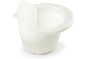 Easypisi Baby-Töpfchen zum Abhalten (Weiß/ungefärbt), Windelfrei, Babytopf WC/Klo, mobiles Jungen/Mädchen Kindertöpfchen bis 1 Jahr, Baby Zubehör, Made in Germany