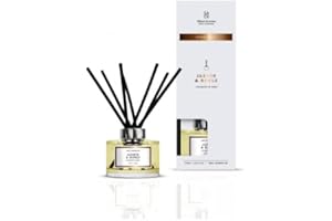 KCASA Ambientador Mikado Premium Jazmin y Roble 120 ml, Difusor de Aroma Fresco de Larga Duracion (Jazmin y Roble)