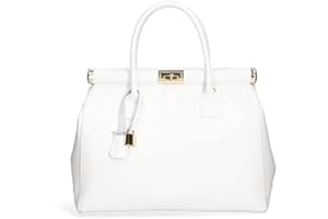 Chicca Borse Borsa Donna a Mano Pelle con Tracolla Bauletto