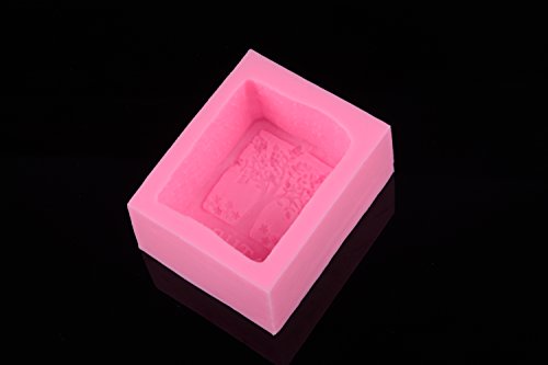 Silikon Seifenform im Baumdesign. Schöne Form zur perfekten Herstellung von 3-D Seifen - 3