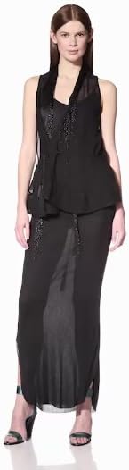 Ann Demeulemeester Women's Indus Vest, Black, 40 FR