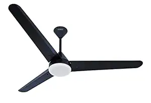 OCECO Fansio Light Energy Saving Bldc Ceiling Fan 1200MM With Remote Control, 9W LED underlight, and BLDC Motor (Wattage:28W, Color: Matt Black)