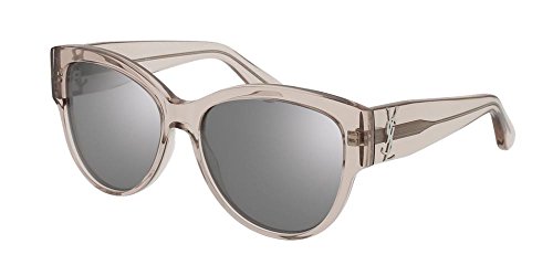 Preisvergleich Produktbild Saint Laurent Damen Sonnenbrille SL M3 006, Nude / Silver, 55