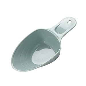 suoryisrty Plástico Comida para Perros Comida para Gatos Pala para Alimentos para Mascotas Suministros para Mascotas Cuchara Lavable Fácil de Limpiar Naranja 19cm * 9cm * 4cm