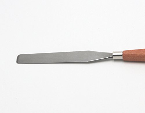 MALSPACHTEL – PROFI-SET mit 18 verschiedenen Formen und Größen, mit Edelstahl-Klinge + Buchenholzgriff, Malmesser, Palettmesser - 4