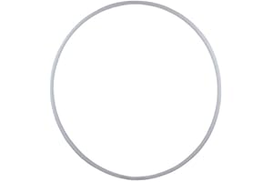 Hoopomania Hula Hoop Blanc enfichable (avec Snap Button), Tube de 25 mm, Noir/Blanc, Ø 90-140cm