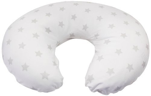 PHP Gift and Baby Widgey Nursing Pillow with Stars (White/ Grey) by Perfectly Happy People
