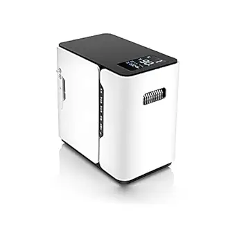 wowobjects 1L-5L 93% High Concentration Oxygen Concentrator/Oxygen Generator for Home and Personal Use, AC110-220V, White- Pack of 1.