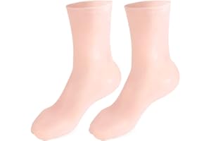 Kylewo Silikon Schutzsocken,1 Paar Silikon Socken Fuß Anti-Risse schützende Fußpflege-Socken ätherische Öl Gel Socken Beauty Salon Feuchtigkeitsspendende Anti Crack Fußpflegesocken