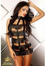 Preisvergleich Produktbild Lolitta Dessous Minikleid Clubkleid Passion mit Fransen