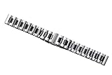 FERZA Home AUTULET 18mm Edelstahl Keramik Link Ersatz Vogue Uhrenarmband Armband Two Tone Silber und Schwarz