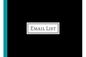 EMAIL LIST | Guest Book With Space For Collecting Email Addresses, Name And Comments: MAILING LIST BOOK | ART SHOW EXHIBITION | CORPORATE EMAIL LIST | BUSINESS EMAIL ADDRESS LIST