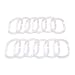 Produktbild IKEA 12 x Duschvorhangringe "Ringsjön" transparente Ringe im 12-er Set - aus Silikonkautschuk
